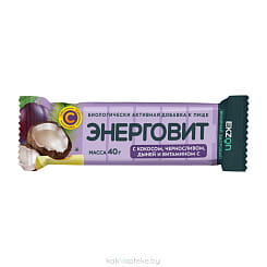 Энерговит с кокосом черносливом дыней и витамином С 40г