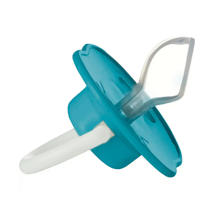 Bebaby Соска-пустышка силиконовая, круглая форма, в комплекте защитный колпачок, 6-18 мес (синий, розовый,зеленый),арт.LM-9228/2