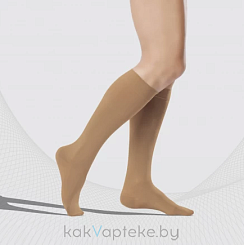 Гольфы компрессионные ELAST 0401 LUX с мыском I кк (18-21 mmHg)  Карамель размер 4 Рост 1