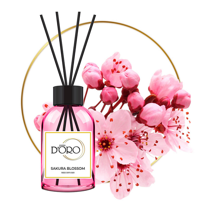 Gamma D'ORO Аромадиффузор для дома Цветение сакуры 55 мл SAKURA BLOSSOM