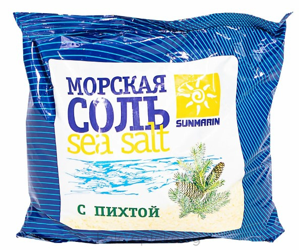Соль косметическая Морская природная с пихтой, 1кг