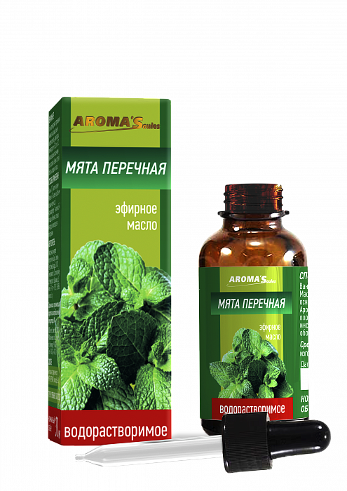 AROMA’Saules Масло эфирное водорастворимое "Мята перечная",30 мл