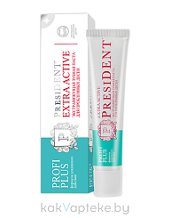 PRESIDENT PROFI PLUS Зубная паста экстравяжущая Extra Active, 30 мл