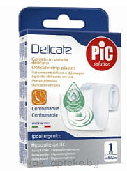 Пластырь Delicate с антибактериальной подушечкой  для чувствительной кожи (белый), 6 см * 0,5 м № 1