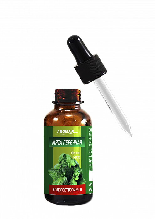 AROMA’Saules Масло эфирное водорастворимое "Мята перечная",30 мл