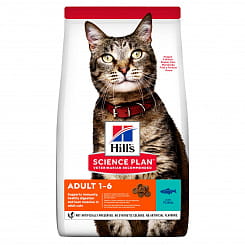 Hill's  SPсухой корм для взрослых кошек (тунец) 10кг 604176