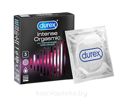 Презервативы из натурального латекса Durex® Intense Orgasmic 3шт