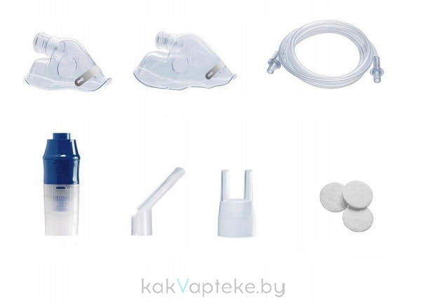 Прин-ти д/ингал. аэроз. AirCube (камера,маска взр, маска дет,мундштук,канюля, трубка соед, фильтр)