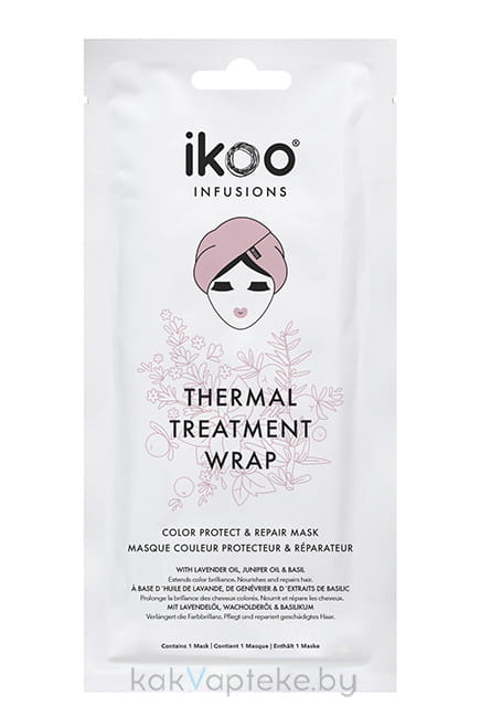 IKOO infusions Маска-обертывание для восстан. волос  «Защита и восстановление» 1 шт.