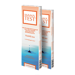 Тест для определения  беременности  ультрачувствительный струйный МАМАTEST 1шт в уп