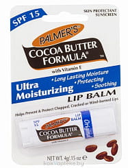 Palmer's Увлажняющий бальзам для губ с маслом какао, витамином Е и SPF15  15,4 г
