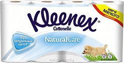 Туалетная бумага Kleenex Cottonelle Natural Care, 3сл.*8рул._н.