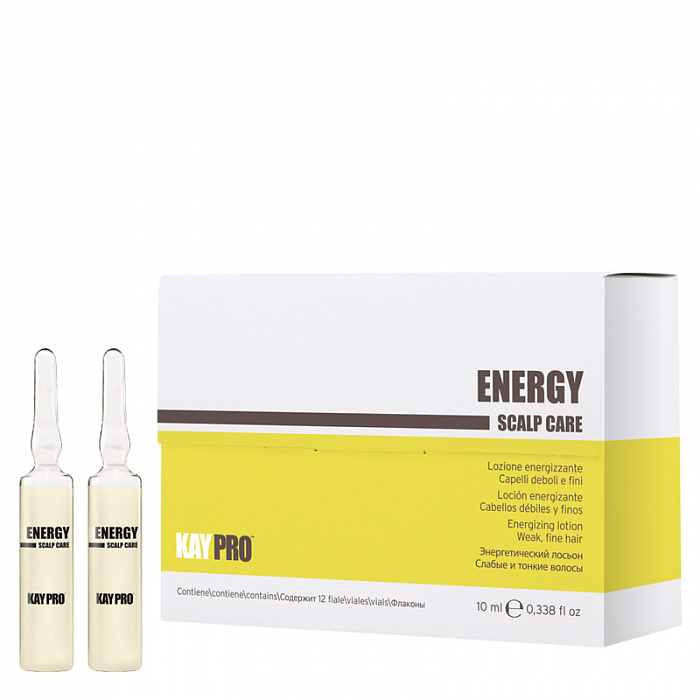 KAYPRO ENERGY SCALP CARE Энергетический лосьон для слабых и тонких волос 12*10 мл.