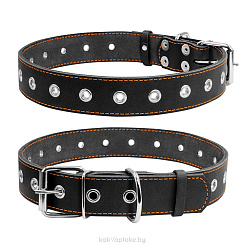 CoLLaR Ошейник безразмерный  для собак, ширина 35мм, длина 69см,черный
