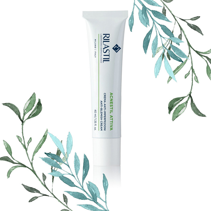 Rilastil ACNESTIL ATTIVA Крем для кожи с несовершенствами, склонной к акне, 40 мл