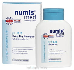 Numis med Шампунь для волос pH 5,5 для ежедневного применения для чувствительной кожи головы с пантенолом, 200 мл