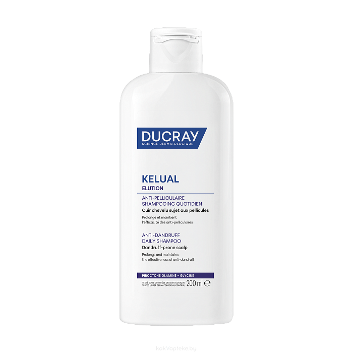 DUCRAY KELUAL ELUTION Шампунь поддерживающий от перхоти для ежедневного применения 200 мл