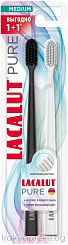 Lacalut  Pure  зубная щетка  средней жесткости 1+1