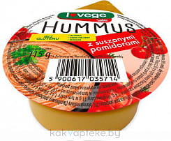 Паста Хумус с нутом и тахини с сушеными томатами. Хумус с сушеными томатами 115 г