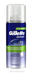 Пена д/бр Gillette SERIES 100мл для чувствительной кожи Алоэ