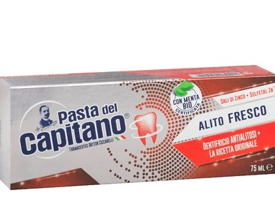 Pasta del Capitano Зубная паста с сульфатом цинка «свежее дыхание» FRESH BREATH TOOTHPASTE, 75 мл