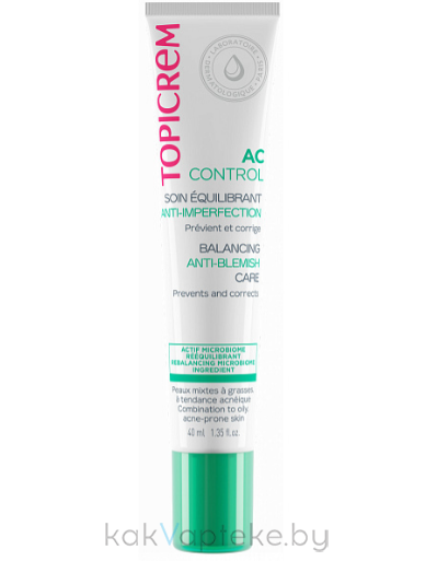 TOPICREM AC CONTROL КРЕМ БАЛАНС ДЛЯ КОРРЕКЦИИ НЕСОВЕРШЕНСТВ, 40 мл