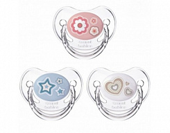 Canpol babies Пустышка-соска силиконовая (анатомическая) 6-18 мес 22/566 (голубая)
