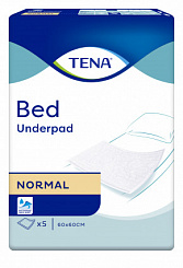 TENA Простыни (пеленки) впитывающие  Bed Underpad Normal 60x60, 5 шт.