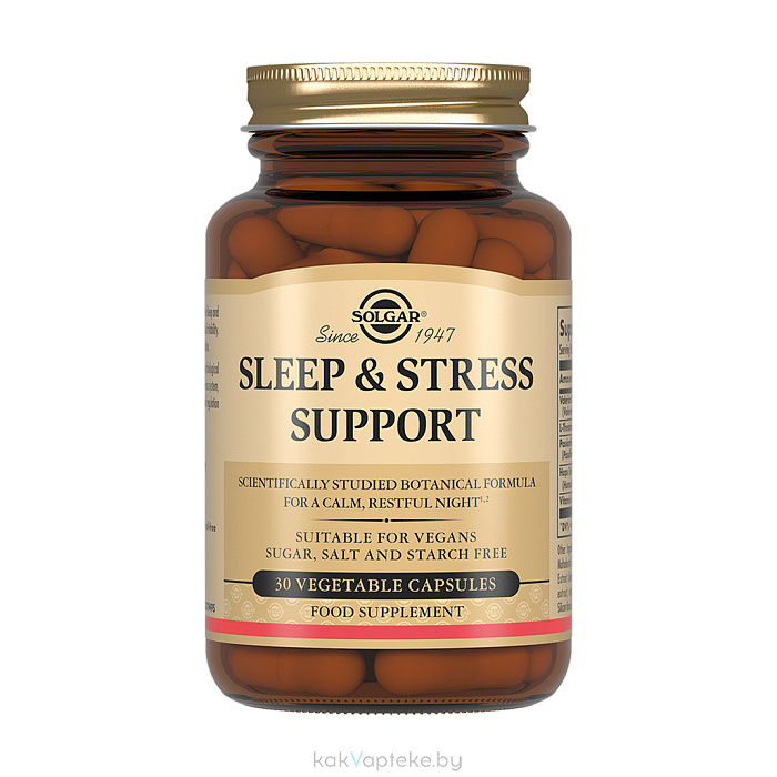 Solgar Сон и ночной стресс-контроль, БАД капсулы №30