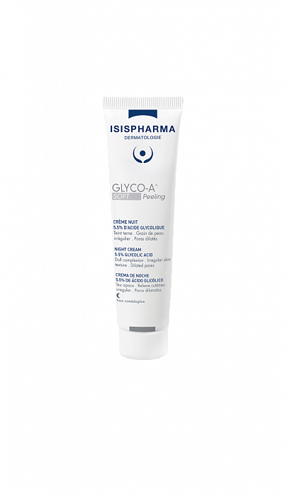 ISISPHARMA GLYCO-A Soft Peeling Ночной крем для мягкого пилинга с 5,5% гликолевой кислотой, 30мл