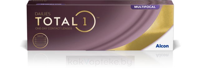 Линзы контактные мягкие: линзы DAILIES TOTAL 1 -0,50, 1 штука