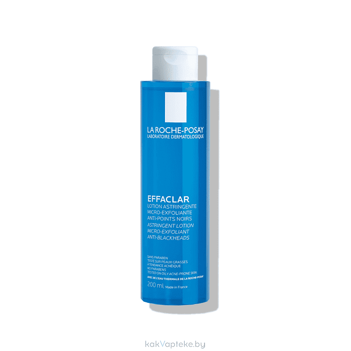 La Roche-Posay Effaclar Лосьон для кожи лица для сужения пор с микроотшелушивающим эффектом, 200 мл