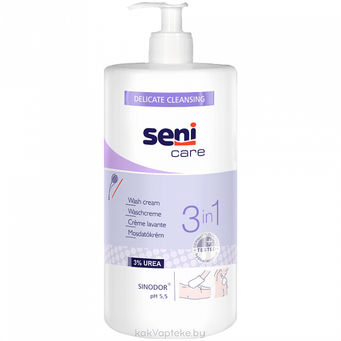 Seni Care Крем моющий 3 в 1 500 мл