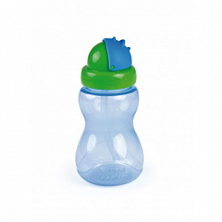 Canpol babies Поильник с силиконовой трубочкой, 12+, 270 мл, арт.56/109_blu