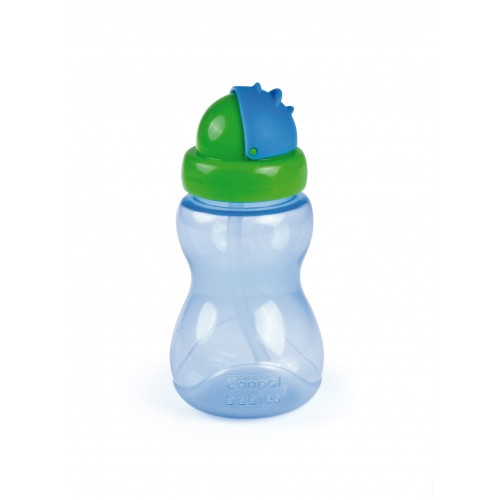 Canpol babies Поильник с силиконовой трубочкой, 12+, 270 мл, арт.56/109_blu
