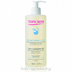 TOPICREM Очищающий гель 2 в 1 (детский), 500мл