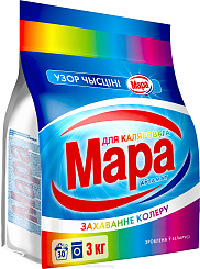 Мара Ўзор Чысціні автомат для цветного Средство моющее синтетическое порошкообразное, 3 кг