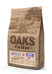 OAK'S FARM Полноценный беззерновой корм для взрослых собак всех пород Lamb/ Ягненок 2кг
