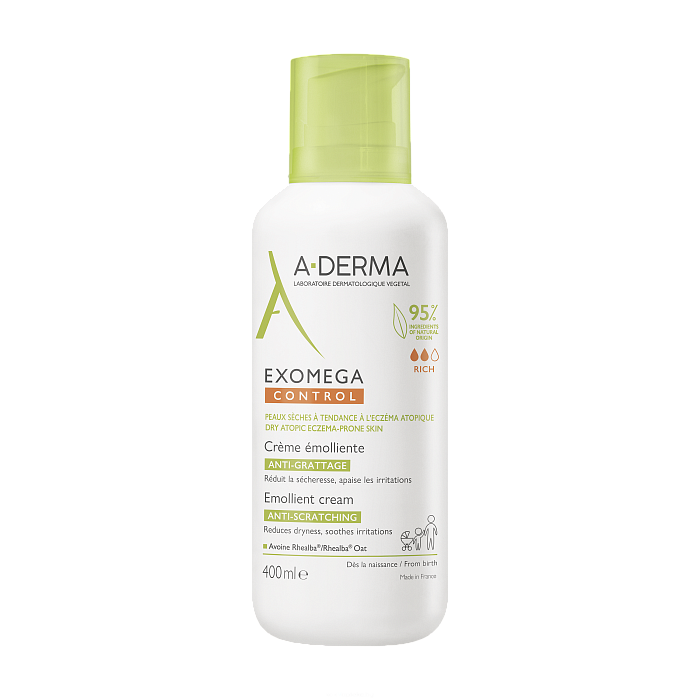 A-DERMA EXOMEGA CONTROL Смягчающий крем для лица и тела 400 мл