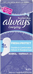 Always Каждый день Fresh&Protect Нормал Ежедневные гигиенические прокладки, 20шт