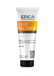 EPICA Professional Маска для восстановления поврежденных волос с маслом сладкого миндаля и экстрактом ламинарии Deep Recover, 250 мл