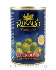 MIKADO Оливки зеленые, фаршированные лимоном , 300 мл