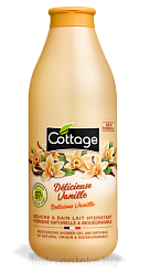 COTTAGE Гель для душа и ванны увлажняющий Delicious Vanilla /Moisturizing Shower Gel and Bath Milk, 750 мл