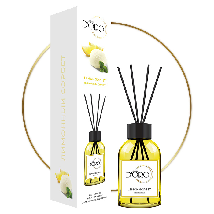 Gamma D'ORO Аромадиффузор для дома Лимонный сорбет 100 мл LEMON SORBET