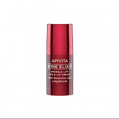 APIVITA  Крем-лифтинг против морщин для кожи вокруг глаз и губ / Wine Elixir Wrinkle Lift Eye & Lip Cream, 15 мл
