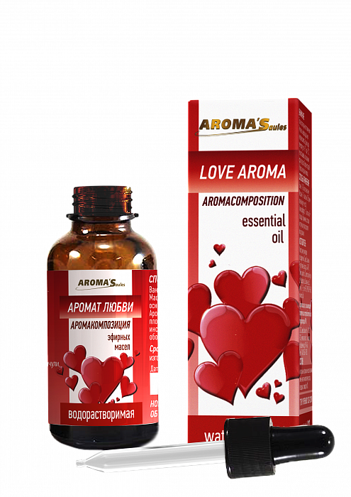 AROMA’Saules Аромакомпозиция эфирных масел водорастворимая "Аромат любви",30 мл