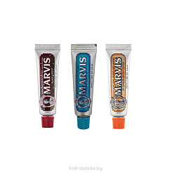 Marvis Набор №1: Зубная паста Свежая мята, Зубная паста Цветок апельсина, Зубная паста Черный лес