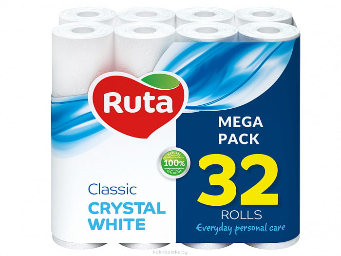 Туалетная бумага "Ruta" (Classic 32 рул. белая)