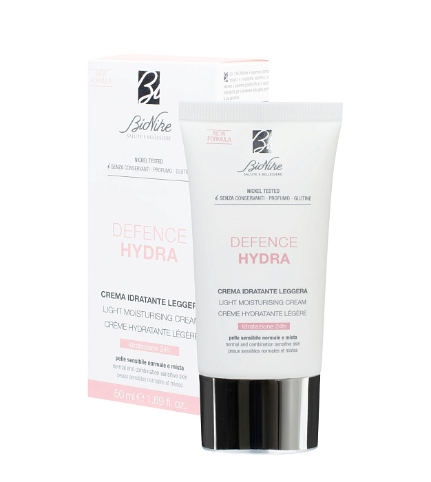 BioNike Крем увлажняющий для лица DEFENCE HYDRA light moisturising cream, 50 мл