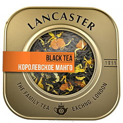 LANCASTER Чай черный байховый листовой с ароматом манго 75 г, жестебанка